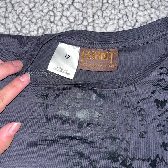 Hobbit Movie youth t shirt map of Middle Earth, Tolkien, lord of the rings RARE - Picture 5 of 6